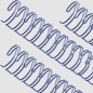 Preview: Drahtbinderücken A4 silber 6,4 mm 3:1-Teilung
