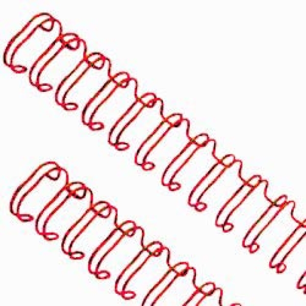 Drahtbinderücken A5 rot 15,9 mm 2:1-Teilung