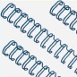 Preview: Drahtbinderücken A4 blau 6,4 mm 2:1-Teilung - BBS*