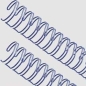 Preview: Drahtbinderücken A5 silber 7,9 mm 3:1-Teilung