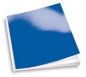 Preview: Bindekarton A4 blau Chromolux 250 g/m²