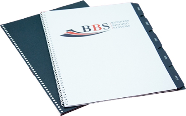 Preview: Coilspirale A4 weiss 8 mm 4:1-Teilung - Kopie