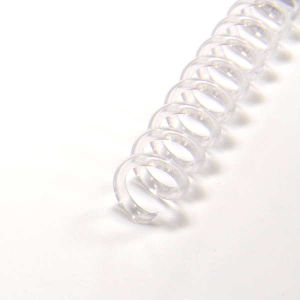 Coilspirale A4 transparent 8 mm 4:1-Teilung