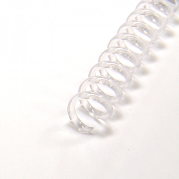 Coilspirale A4 transparent 12 mm 4:1-Teilung