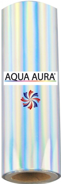 Heissfolie Hologramm Rainbow Digital P Aqua Aura®