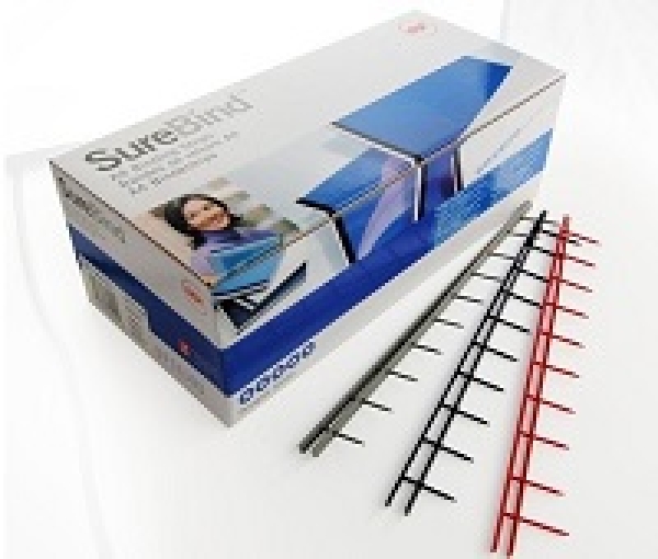 Preview: Surebind A4 schwarz 25 mm 10 Kämme*