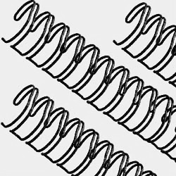 Ringbindung Drahtbinderücken; 3:1 Metallringe; 12,7 mm; 100 Stück Binderinge 