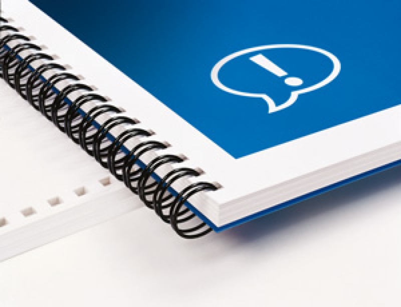 Drahtbinderücken A5 schwarz 11,1 mm 3:1-Teilung - BBS*