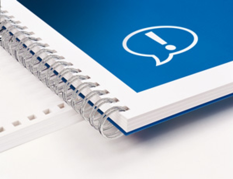 Drahtbinderücken A4 silber 9,5 mm 3:1-Teilung - BBS*