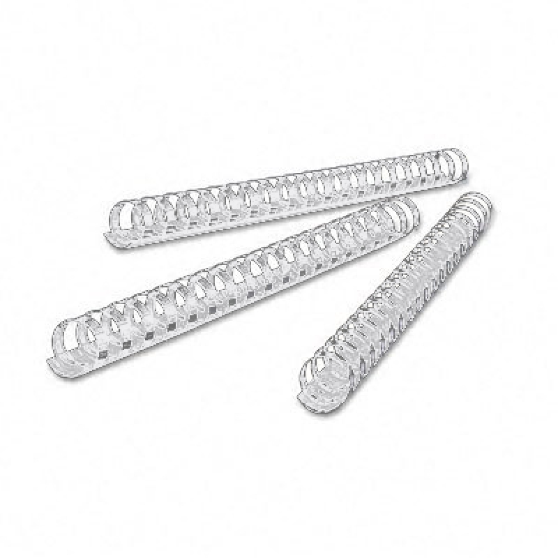 Plastikbinderücken A4 weiss 6mm US-Teilung 21 Ringe - Kopie