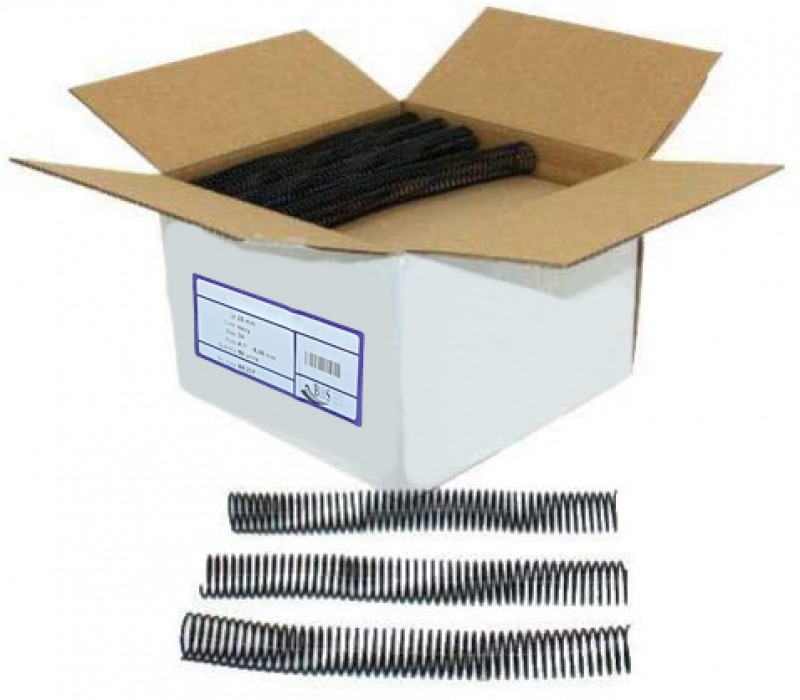 Coilspirale A4 schwarz 18 mm 4:1-Teilung - Kopie